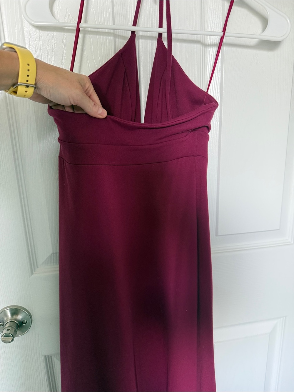 Susana Monaco Halter Midi Dress in Fuchsia - Picture 4 of 7